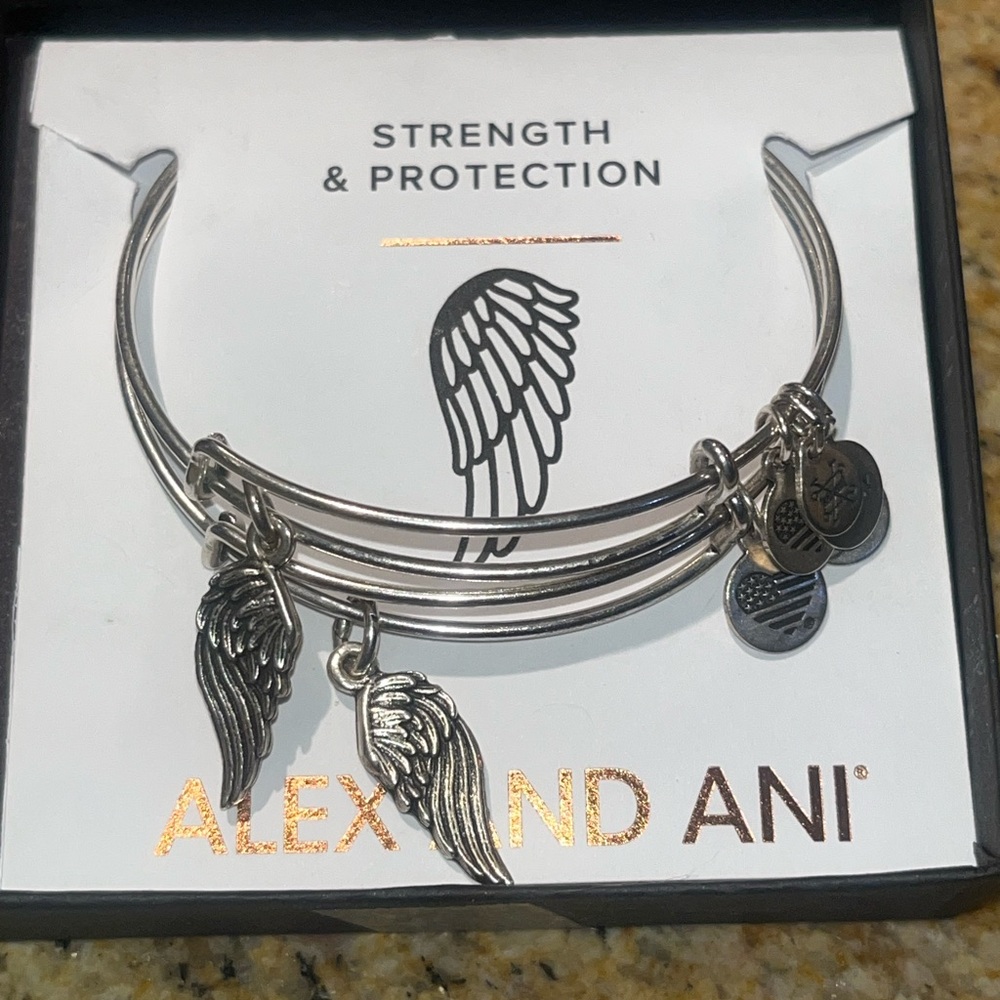 Alex and Ani angel wing bracelets